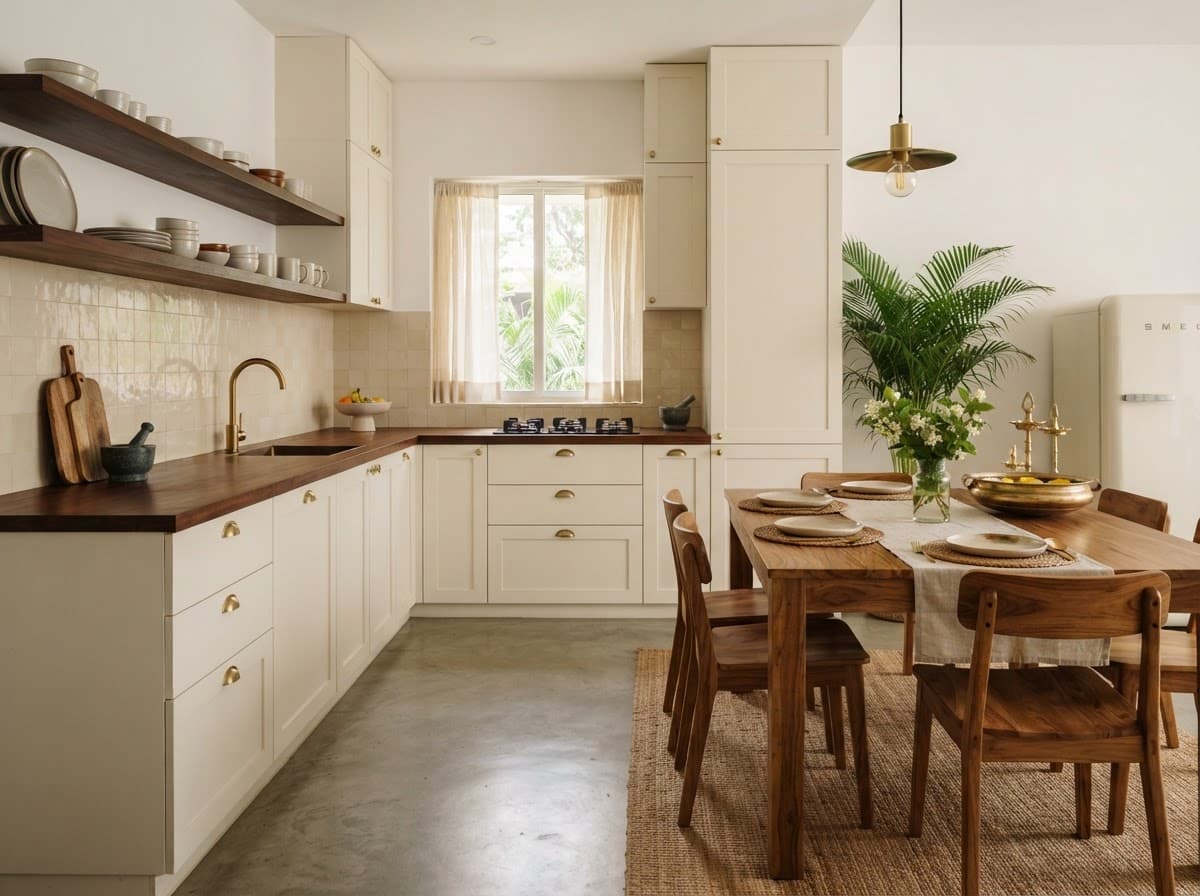 Kitchen and dining area